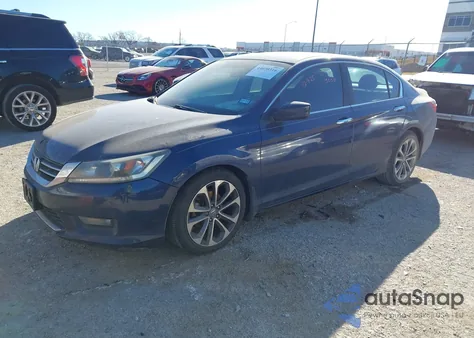 2015 Honda Accord Sport z USA, uszkodzony, nr VIN 1HGCR2F55FA143600